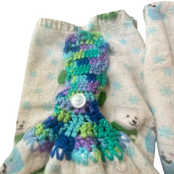 Cannon Dish Towel Cotton Hanging Kitchen Decor Polar Bear Oven Door Hand Crafted - Picture 5 of 7